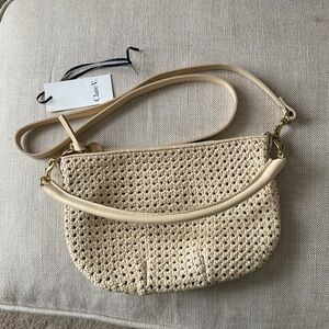 Clare V. Petit Moyen in Cream Rattan
